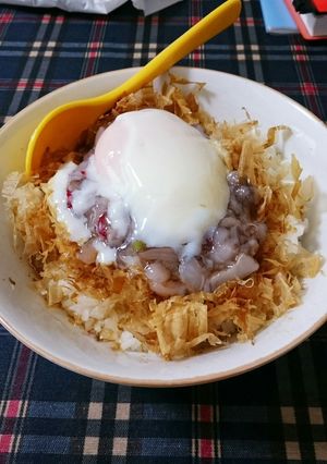 たこわさ温玉丼-レシピのメイン写真