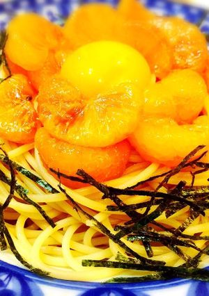新感覚☆みかんの冷製パスタ-レシピのメイン写真