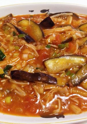 簡単!トマト入り麻婆茄子-レシピのメイン写真