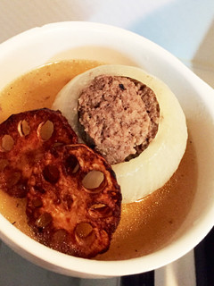 カリッと☆玉ねぎの肉詰めスープ-レシピのメイン写真