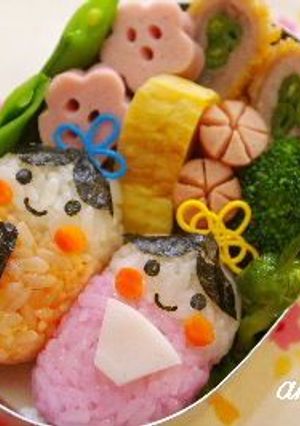 お雛様弁当（キャラ弁）-レシピのメイン写真
