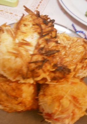 敬老の日に♡カニカマと豆腐の素麺あげ-レシピのメイン写真