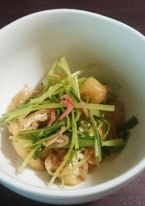 水菜と油揚げの煮浸し[作り置きに便利]-レシピのメイン写真