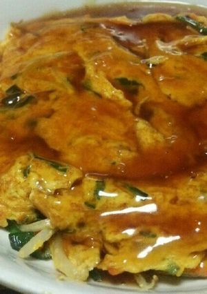 節約☆野菜の玉子あんかけ-レシピのメイン写真