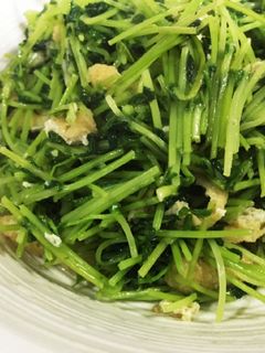 簡単、早っ旨っ豆苗炒め-レシピのメイン写真