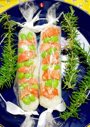 スティックおにぎり♡鮭&枝豆-レシピのメイン写真