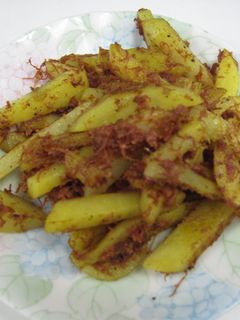ジャガイモとコーンビーフのカレー炒め-レシピのメイン写真