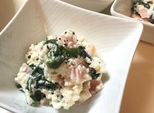 水切り無し！木綿豆腐とワカメのサラダ♪-レシピのメイン写真