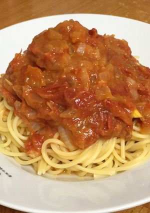 簡単!トマトパスタ-レシピのメイン写真