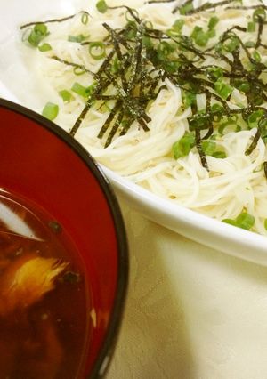 超簡単!サバつゆ素麺(^^)-レシピのメイン写真