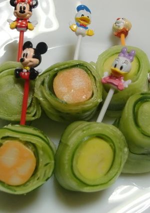 やさいとさかなのシーセージのきゅうり巻-レシピのメイン写真