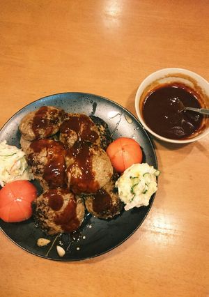 椎茸と塩麹で簡単 ジューシーハンバーグ-レシピのメイン写真