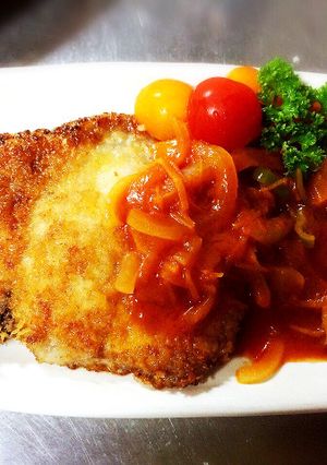豚ロース・パン粉焼き野菜ソースがけ-レシピのメイン写真