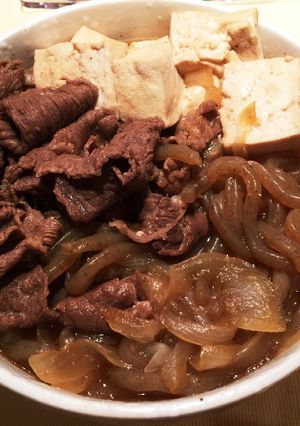 関東風の味濃いめ牛肉で肉豆腐♪-レシピのメイン写真