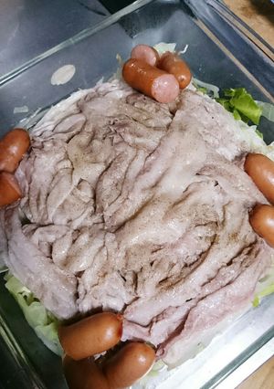 レンジで簡単！さっぱり蒸ししゃぶ-レシピのメイン写真