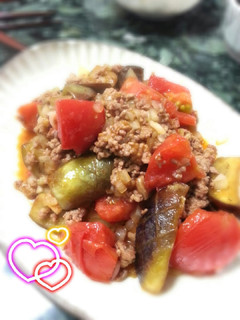 ご飯が進む!トマトと茄子のオイケチャ炒め-レシピのメイン写真
