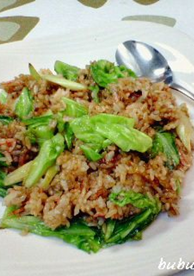 焼きそばの素活用！キャベツと桜エビの焼飯-レシピのメイン写真