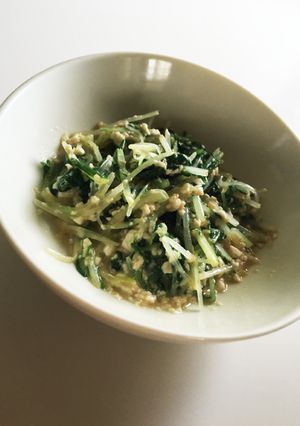 水菜と豆腐の浸し和え☆簡単☆時短-レシピのメイン写真