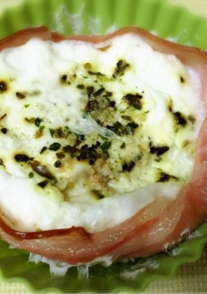 【お弁当】レンジで簡単！お花ハムエッグ-レシピのメイン写真
