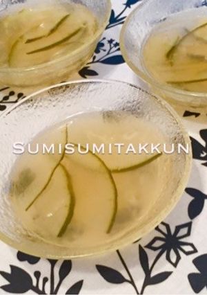 大人向け♡冬瓜入り☆梅酒ゼリー♪-レシピのメイン写真