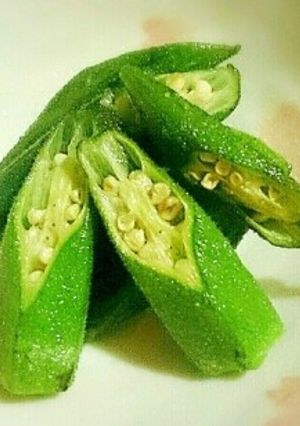 甘くておいしい♪オクラの塩炒め-レシピのメイン写真