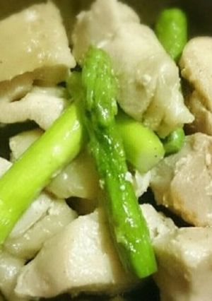 鶏とアスパラのマヨ塩炒め-レシピのメイン写真