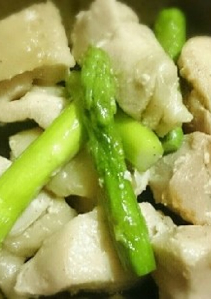 鶏とアスパラのマヨ塩炒め-レシピのメイン写真