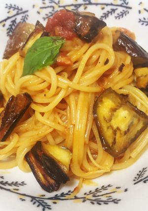 ナスのチーズトマトソースパスタ♡-レシピのメイン写真