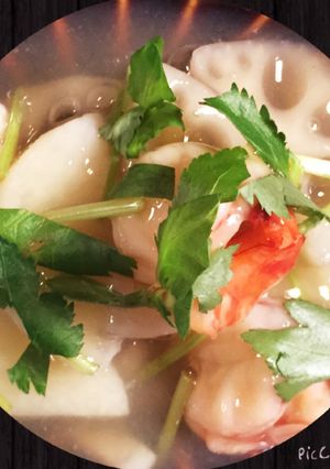 海老蓮根のカンタン煮物～とろみ餡-レシピのメイン写真