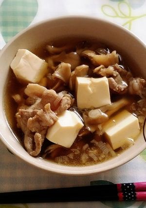 糖質制限♡舞茸と豚肉の生姜スープ-レシピのメイン写真
