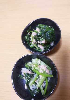 小松菜とツナのサラダ-レシピのメイン写真