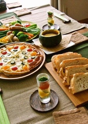 カボチャの器でチーズフォンデュ-レシピのメイン写真