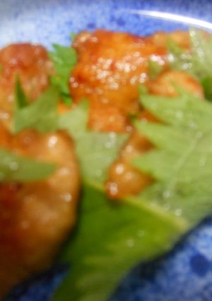 鶏もも肉の醤油炒めしそを巻いて　私流-レシピのメイン写真