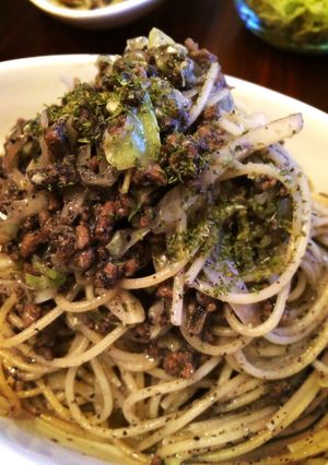節約メニュー＊黒ごまミルクパスタ-レシピのメイン写真