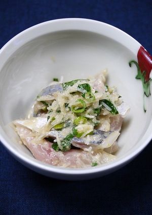 アジ(刺身)のポン酢和え-レシピのメイン写真