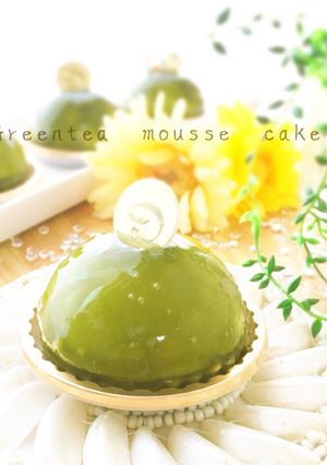 ☆.*:｡抹茶のムースケーキ｡:*.☆-レシピのメイン写真