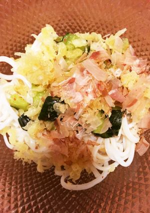 きゅうりの漬物ぶっかけうどん-レシピのメイン写真