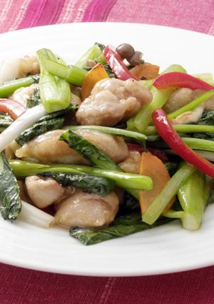 鶏肉と小松菜の炒め物-レシピのメイン写真