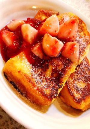 苺と桃のフレンチトースト-レシピのメイン写真
