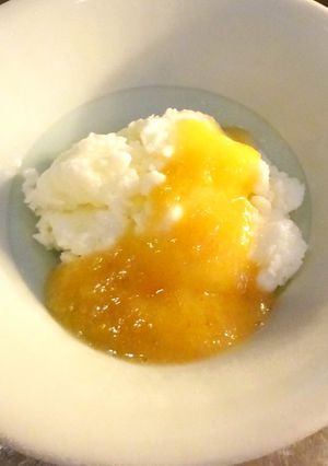 簡単フローズンヨーグルトとフルーツソース-レシピのメイン写真