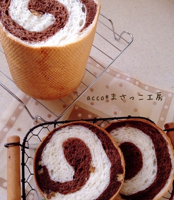 ココアぐるぐるメッシュパン by どんどこ丼 【クックパッド】 簡単