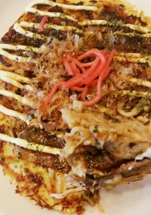 お好み焼き素麺(アレンジ)-レシピのメイン写真