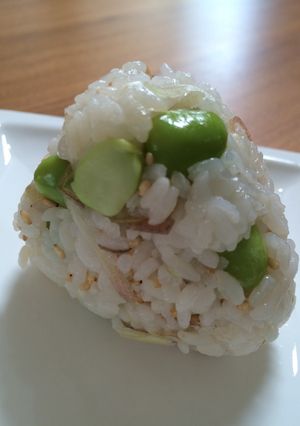 みょうが枝豆ごはん(おにぎり)-レシピのメイン写真