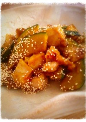 うますぎる南瓜のおかず。鶏肉or豚肉で＊-レシピのメイン写真
