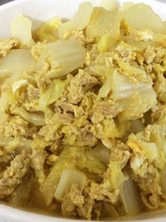 白菜とシーチキンのさっと煮 カレー風味-レシピのメイン写真