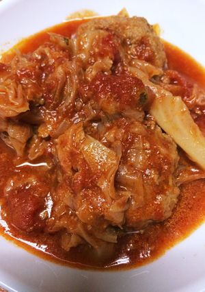 トマト煮込みハンバーグ-レシピのメイン写真