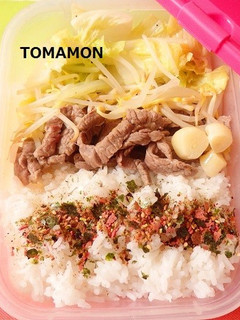 薄味な気分♪中華あじ牛肉白菜もやし炒め-レシピのメイン写真