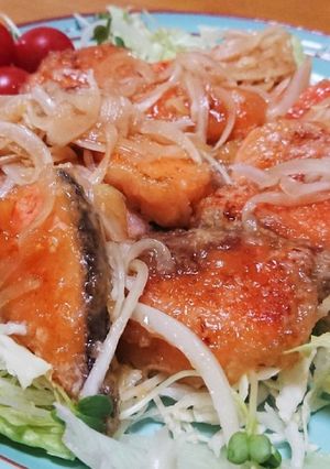 ☆鮭のレモン風味甘酢漬け☆-レシピのメイン写真