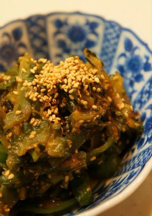 目分量: ゴーヤとピーマンの佃煮-レシピのメイン写真