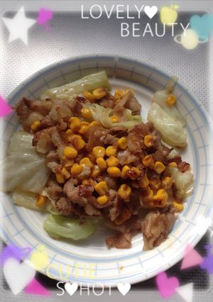簡単ボリューミー肉キャベツ炒め-レシピのメイン写真